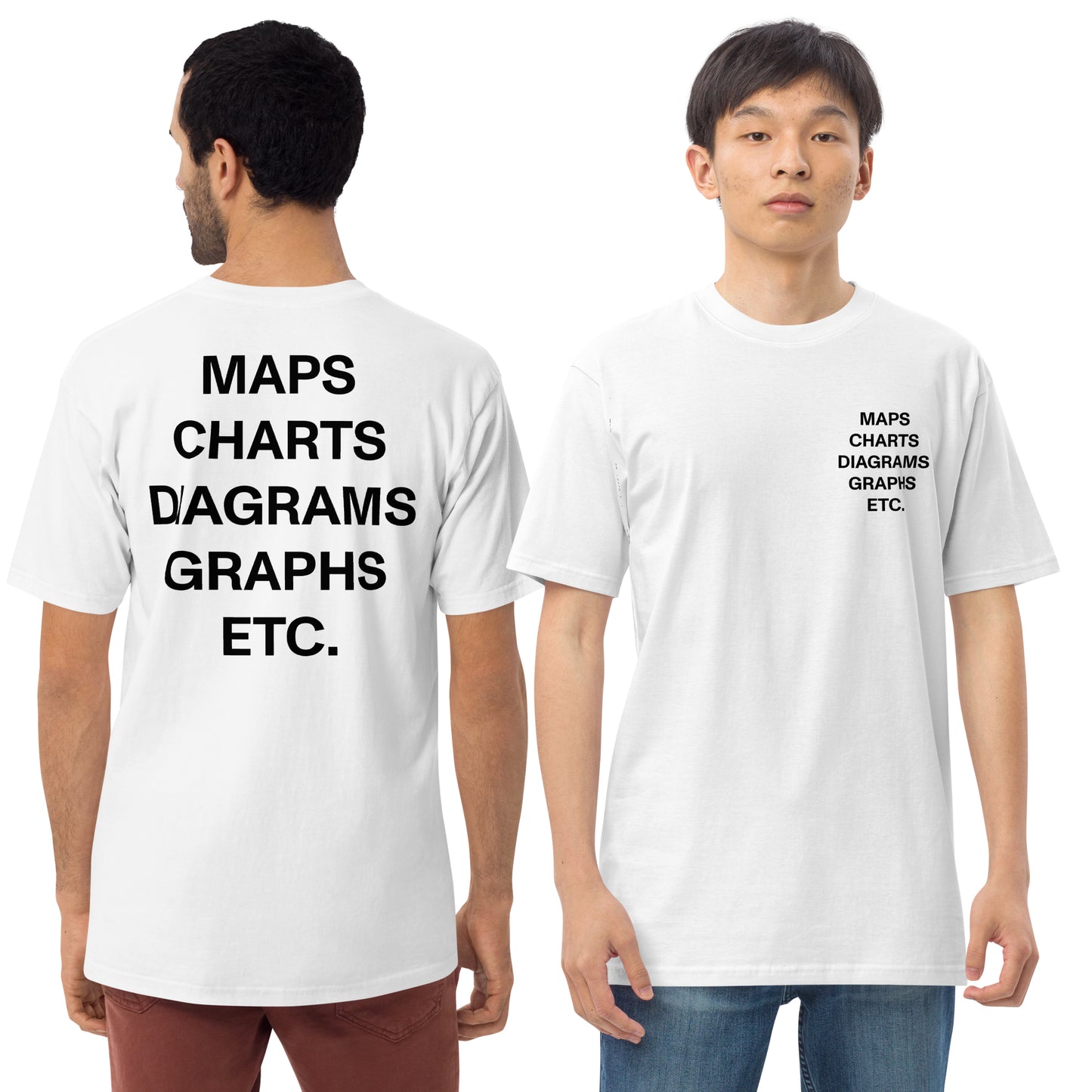 Charts Etc heavyweight tee