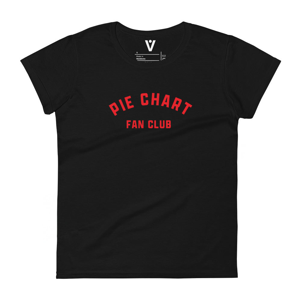 Pie Chart Club women's fit tee