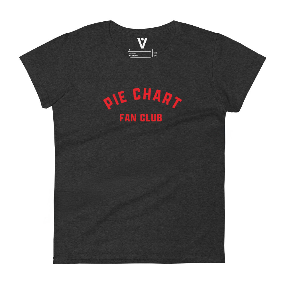 Pie Chart Club women's fit tee