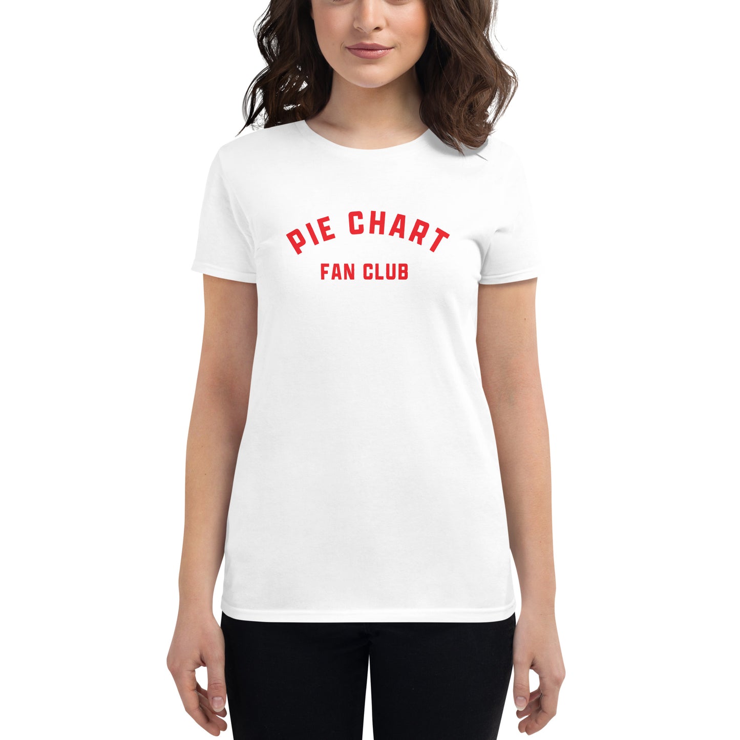 Pie Chart Club women's fit tee