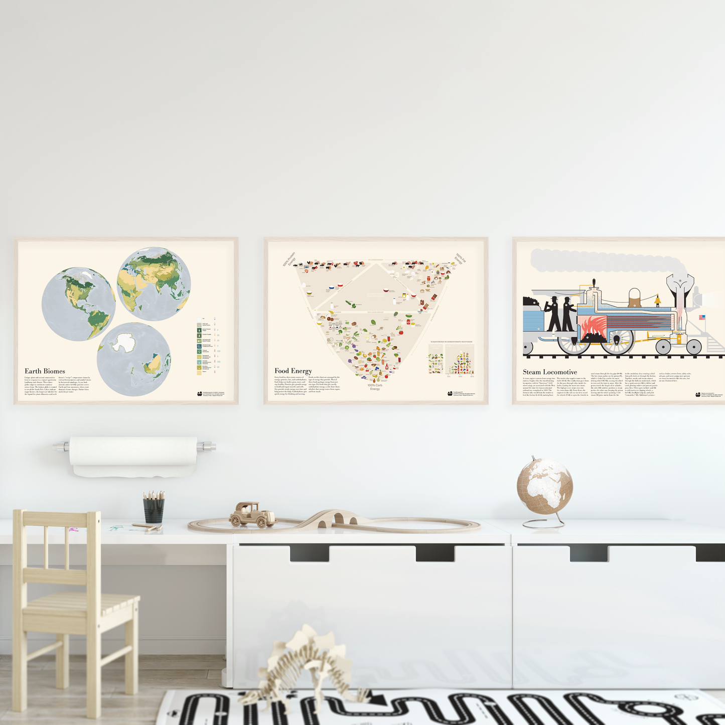 Maps for Kids: 3-Poster Set