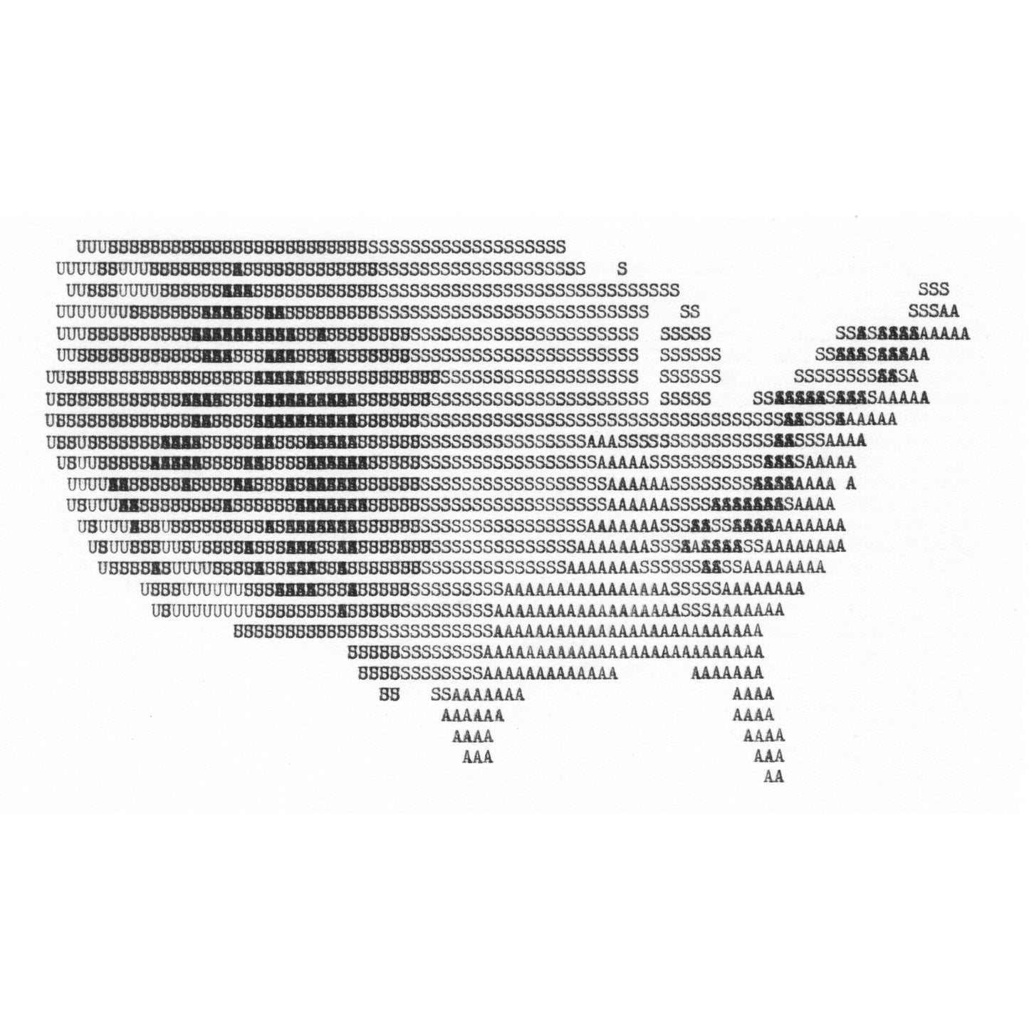 Hand-typed 'USA'