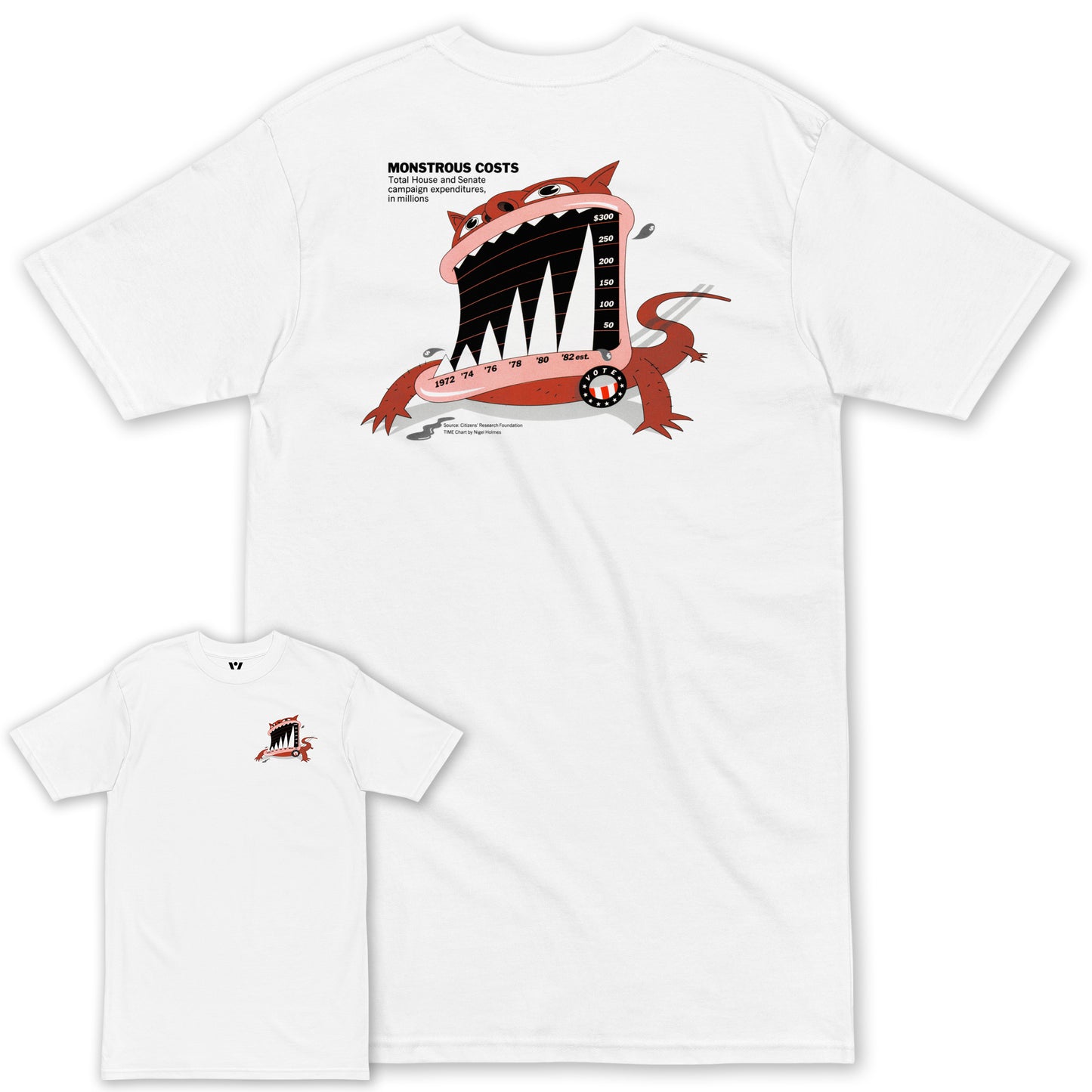 Monstrous Costs RED heavyweight tee