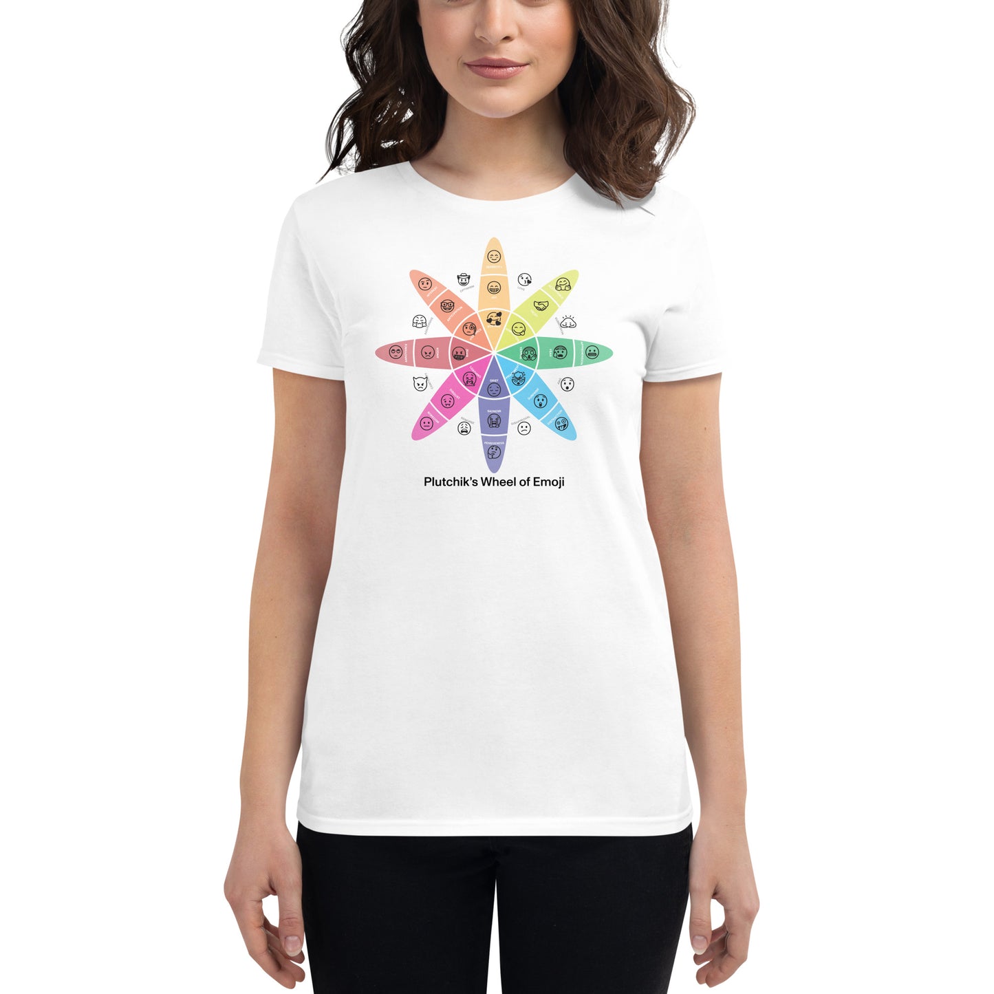 Emoji Wheel women's fit tee