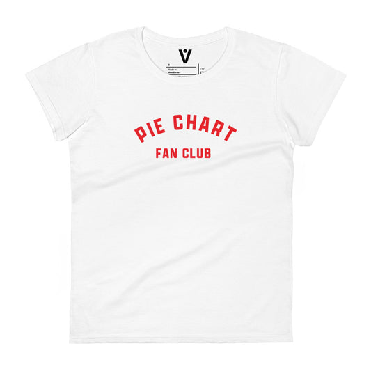 Pie Chart Club women's fit tee